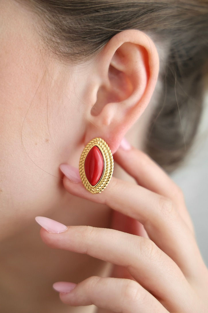 MEE MEE RED EARRINGS