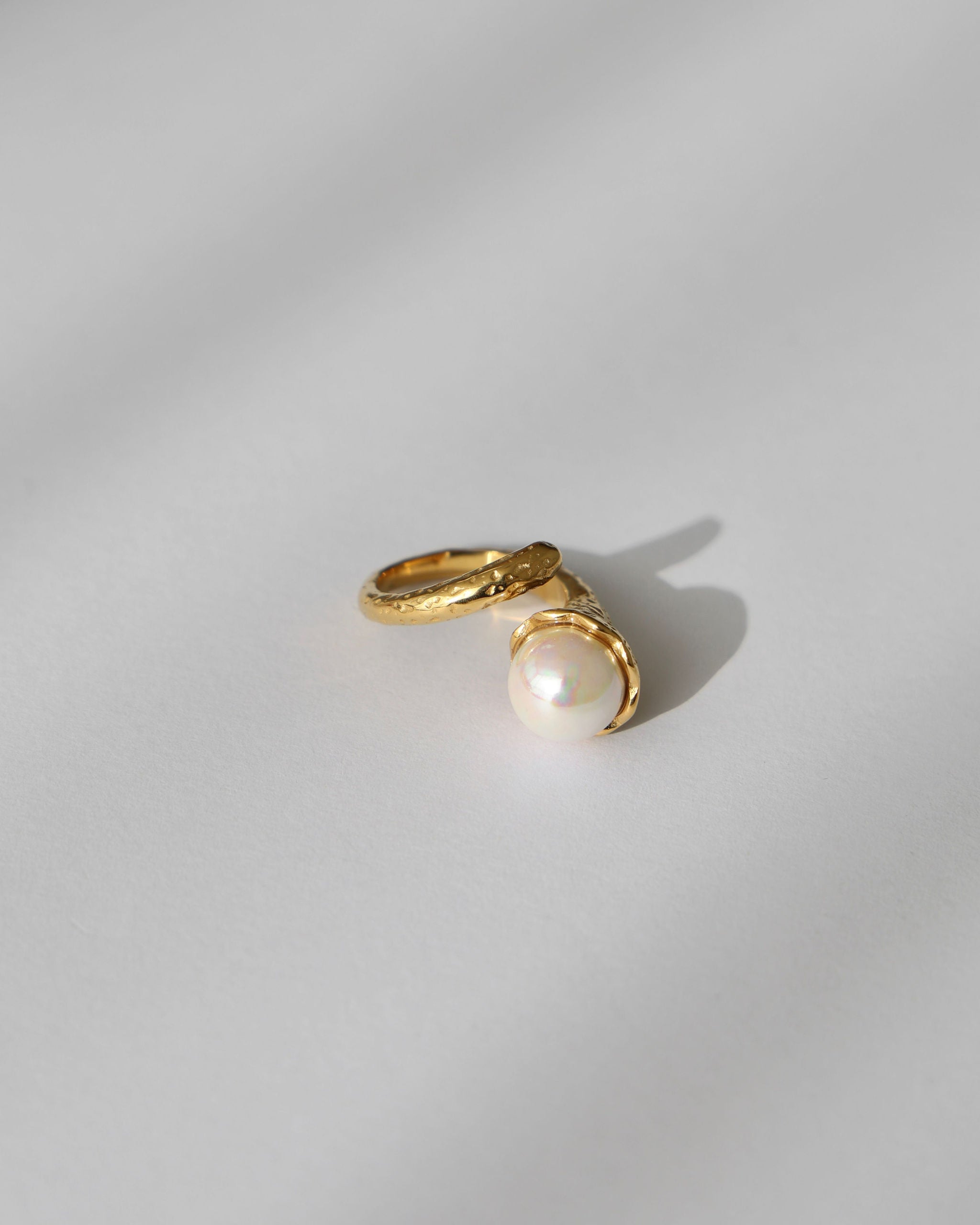 GOLDEN PEARL RING