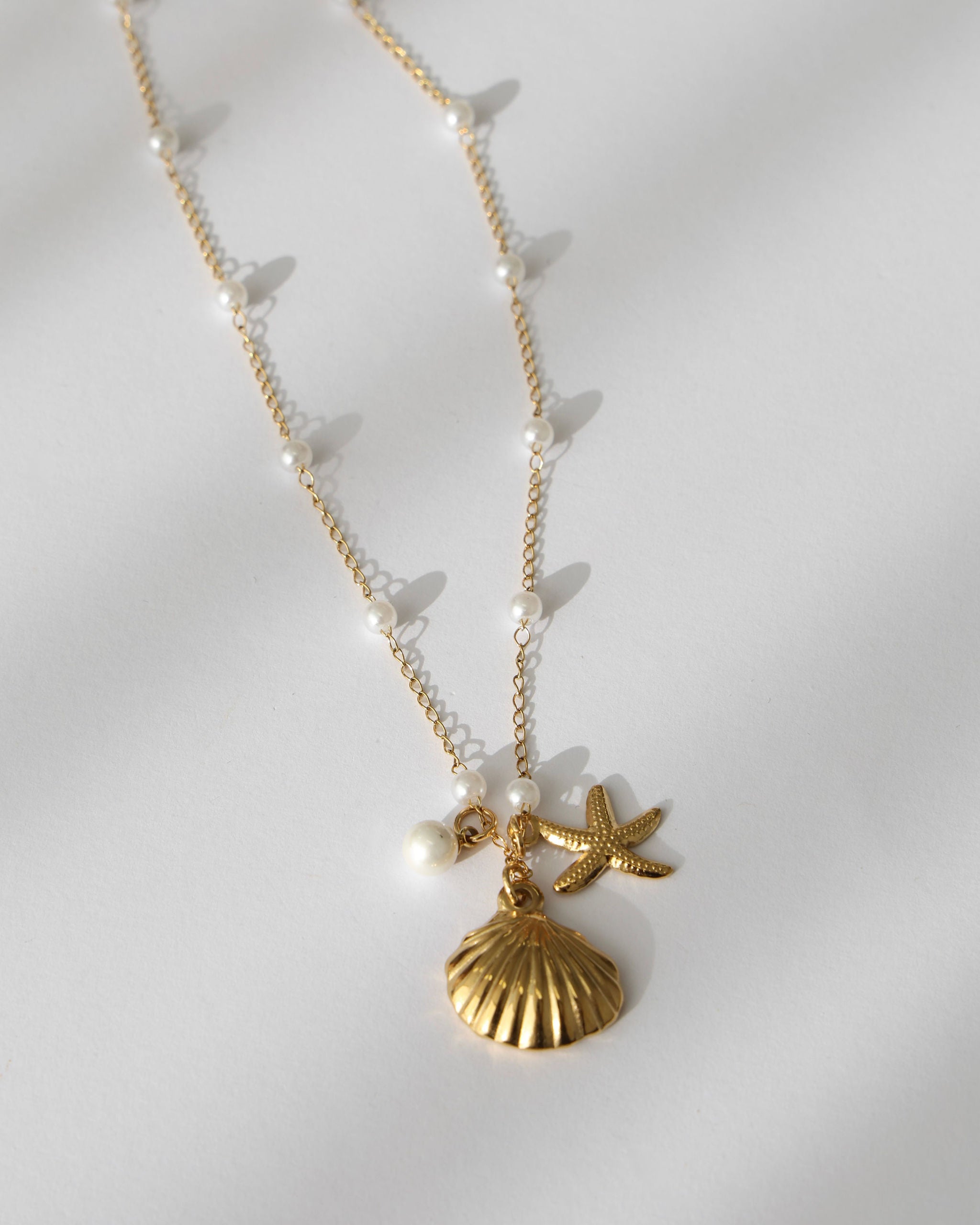 Starfish shell necklace
